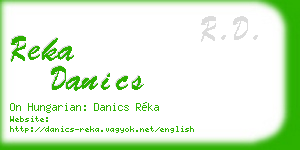 reka danics business card